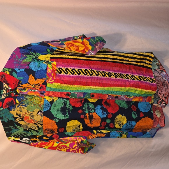 Jams World Multicolor Artistic Shirt Mens Large Button Down (Frank #14) - Picture 1 of 9